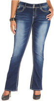 Thumbnail for your product : Hydraulic Plus Size Bailey Micro-Bootcut Jeans, Dark Wash