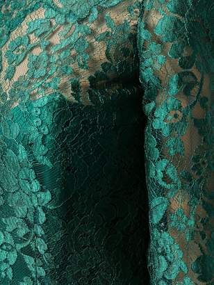Rhea Costa floral lace pattern midi dress