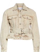 Thumbnail for your product : Proenza Schouler White Label Belted Crop Denim Jacket