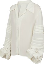Thumbnail for your product : Louis Vuitton Button-Up Blouse With Intricate Sleeves
