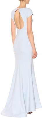 Rebecca Vallance Cutout-back crepe gown