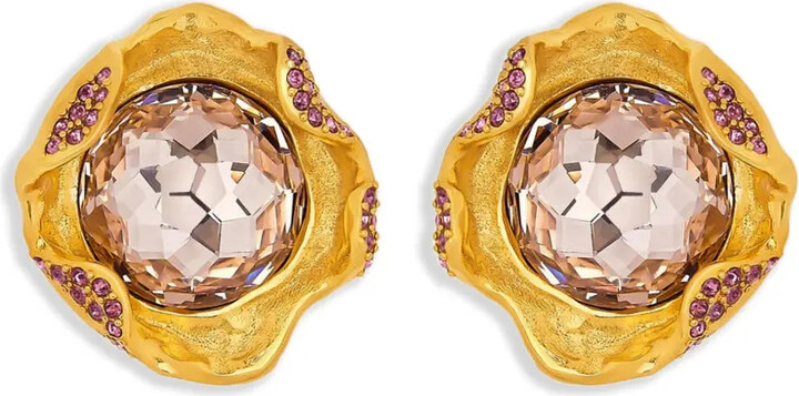 Oscar de la Renta Crystal Nest earrings