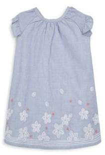 Lili Gaufrette Baby's Embroidered Chambray Dress