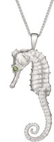 Thumbnail for your product : Wild & Fine Silver Caspian Seahorse Pendant Peridot Eyes