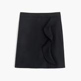 Thumbnail for your product : J.Crew Tall ruffle mini skirt in double-serge wool