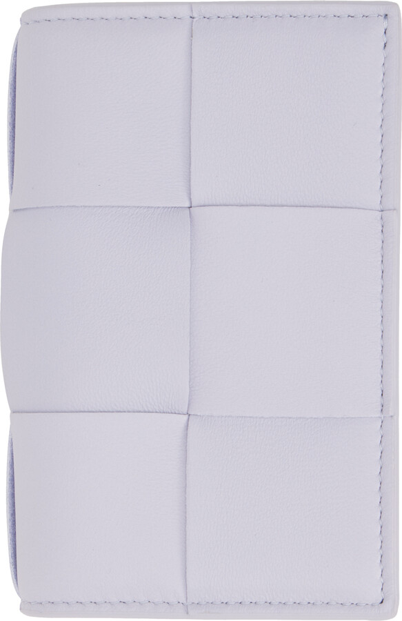 Bottega Veneta Purple Cassette Business Card Holder