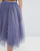 Thumbnail for your product : Little Mistress Petite Midi Tulle Prom Skirt
