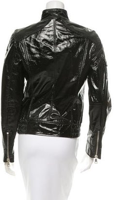 Dolce & Gabbana Patent Leather Moto Jacket