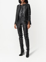 Thumbnail for your product : Burberry Chain-Link Detail Leather Jacket