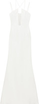 Thumbnail for your product : Roland Mouret Boucle Mesh-paneled Stretch-crepe Bridal Gown