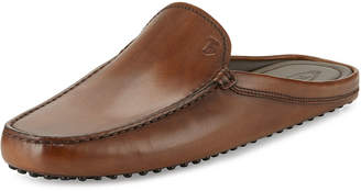 Tod's Gommini Benson Burnished-Leather Slipper, Brown