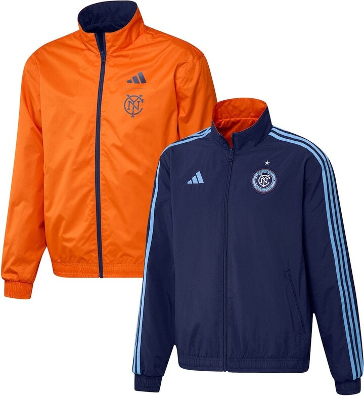 adidas Men's Navy/Orange New York City FC 2023 OnField Anthem FullZip
