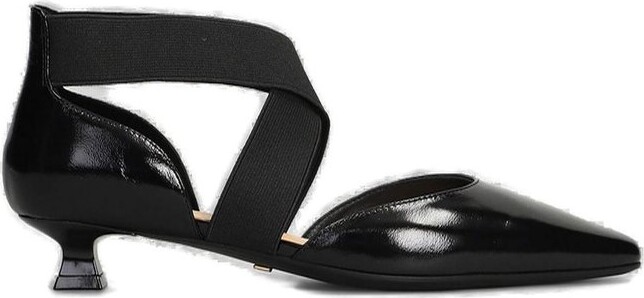 Marc Ellis Pointed Toe Elasticated Strap Pumps