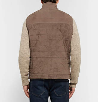 Michael Kors Quilted Suede Gilet