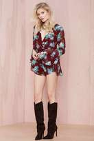 Thumbnail for your product : Nasty Gal Bell All Romper - Wine