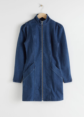 & other stories denim dress