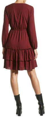 Jag NEW Kristin Dobby Dress Red