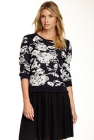 Thumbnail for your product : Joan Vass Floral Sweatshirt