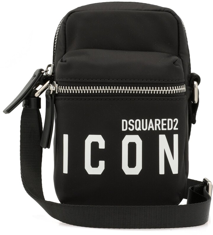 DSQUARED2 Icon Print Zip-Up Crossbody Bag - ShopStyle