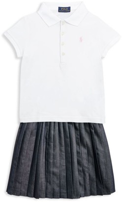 Ralph Lauren Little Girl's & Girl's Knife Pleat Skirt