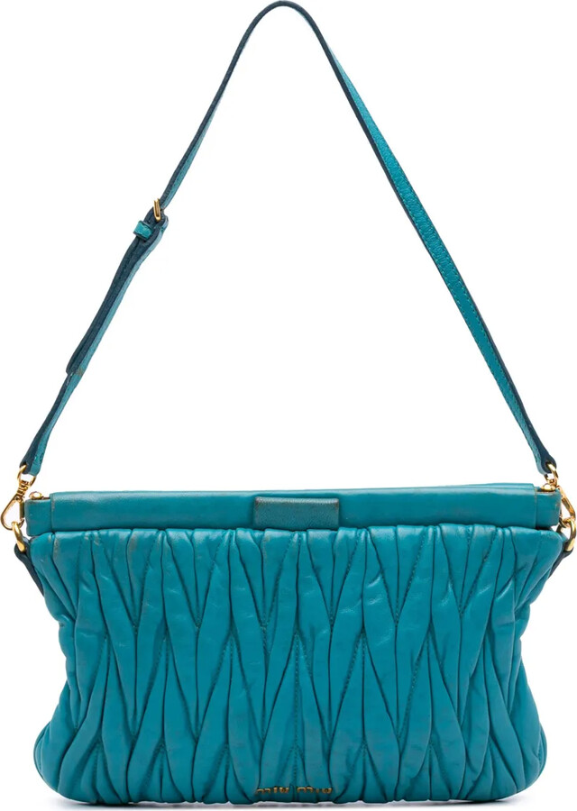 Miu Miu Pre-Owned 2021-2025 Matelasse Lambskin shoulder bag