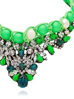 Thumbnail for your product : Shourouk Theresa Green Necklace