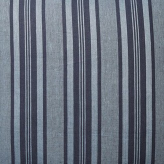 Barclay Butera Decking Stripe 22x22 Pillow - Indigo Linen Blue