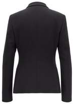 Thumbnail for your product : BOSS Regular-fit jacket in crease-resistant Japanese crepe