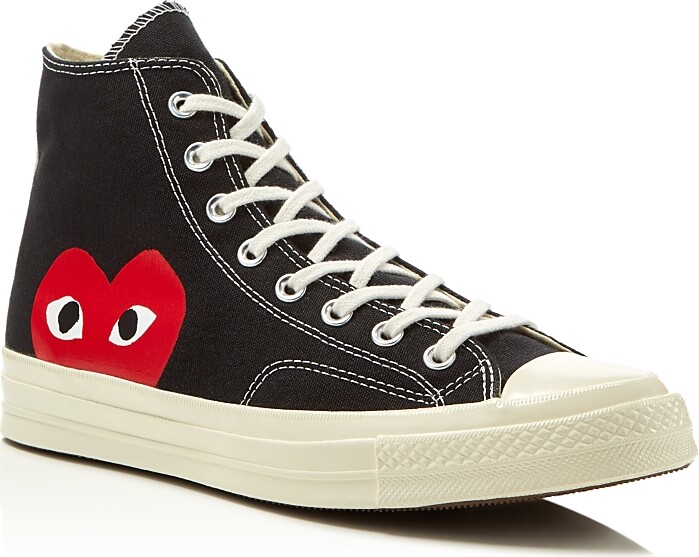 Comme des Garçons PLAY x Converse Unisex Chuck Taylor Lace Up High Top Sneakers
