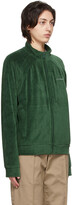 Thumbnail for your product : Saintwoods Green Velour Zip Track Jacket