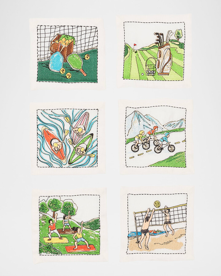 Kim Seybert Venture Cocktail Napkins, Set of 6