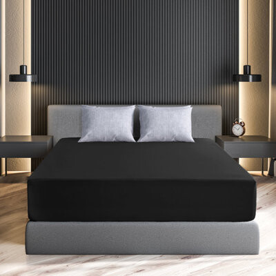 LuxDecorCollection Lux Decor Soft Microfiber Bottom Sheets Upto 16 Inches Deep Pocket Fitted Sheet