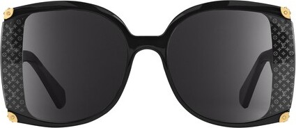 Louis Vuitton LV Ash Square Rimless Pilot Shape Sunglasses 63-13