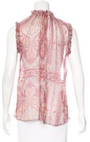 Thumbnail for your product : Zimmermann Paisley Print Sleeveless Top