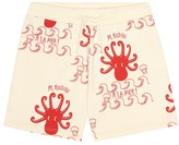 Thumbnail for your product : Mini Rodini Octopus cotton-jersey shorts