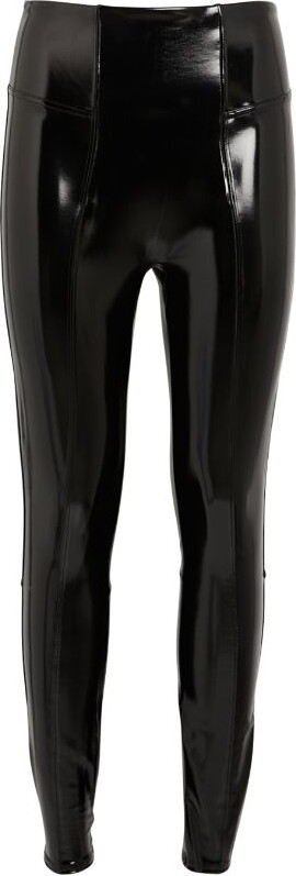 SPANX Faux stretch-leather leggings
