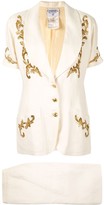 Thumbnail for your product : Chanel Pre Owned Embroidered Two-Piece Skirt Suit