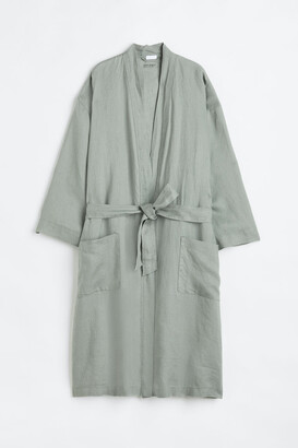 H&M Washed linen dressing gown