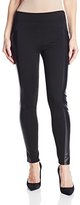 Thumbnail for your product : BCBGeneration Women's Seamed Faux Leather Panel Legging