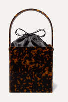Thumbnail for your product : Montunas Stelis Tortoiseshell Acetate And Silk-satin Tote - Brown