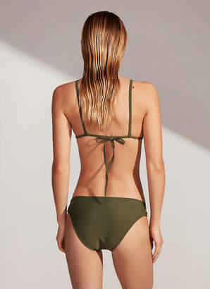 Express Solid Strappy Adjustable Triangle Bikini Swim Top