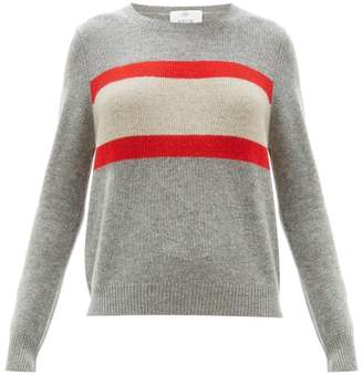 Allude Stripe-intarsia Wool-blend Sweater - Womens - Grey Multi