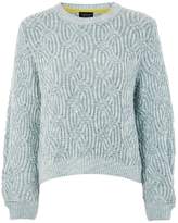 Thumbnail for your product : Topshop Swirl Tuck Sweater