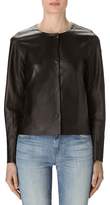 Thumbnail for your product : J Brand Cecelia Collarless Leather Jacket