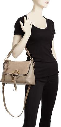 See by Chloe Joan Whipstitch Small Suede & Leather Satchel