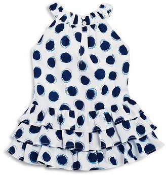 3 Pommes Girls' Dot Print Dress - Baby