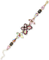 Thumbnail for your product : Betsey Johnson Two-Tone Multi-Stone Butterfly Bracelet