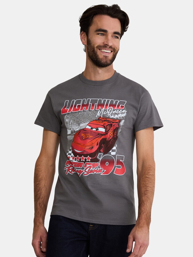 Disney Pixar Cars Disney’s Cars Men's & Big Men's Piston Cup Cotton Graphic Tee, Sizes S-3XL