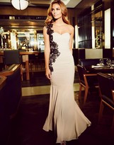 Thumbnail for your product : Lipsy V I P One Shoulder Lace Bandeau Maxi Dress