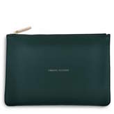 Thumbnail for your product : French Grey Interiors Metallic Slogan Clutch Bag